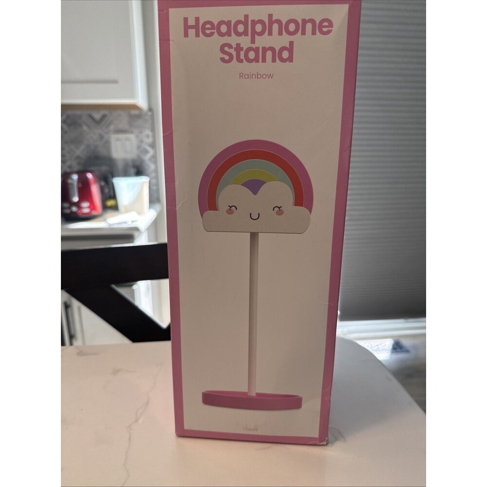 Rainbow Headphone Stand Pink